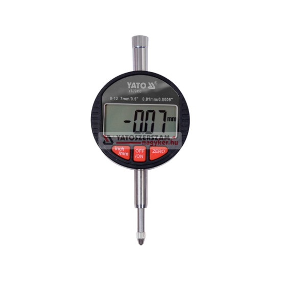 YATO Digitális indikátor óra 0-12,7/ 0,01 mm mágneses