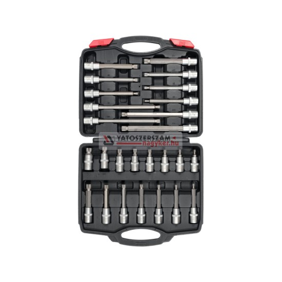 YATO Bit dugókulcs készlet 26 részes 1/2" Spline