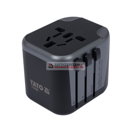 YATO Univerzális hálózati adapter 2x USB, 12W YATO Univerzális hálózati adapter 2x USB, 12W
