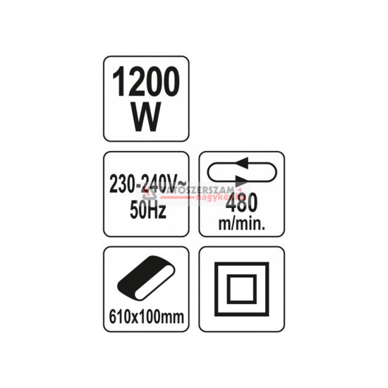 YATO Szalagcsiszoló 1200 W 100 x 610 mm