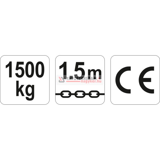 Karos láncos emelő 1500 kg 1,5m YATO