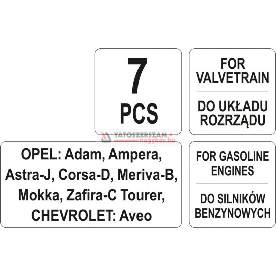 YATO vezérlés rögzítő szett Opel-Chevrolet 1.0-1.4