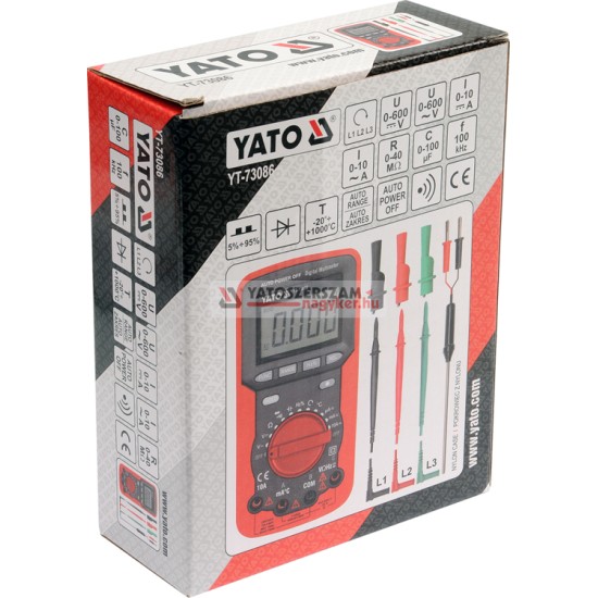 YATO Digitális multiméter yt-73086