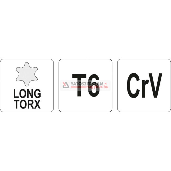 Torx kulcs T6 hosszú YATO