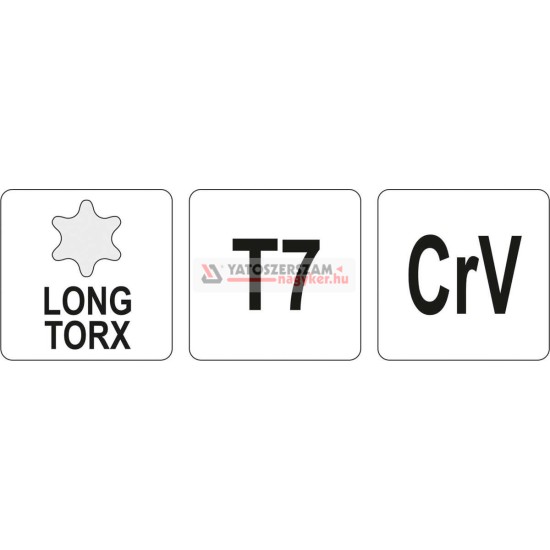 Torx kulcs T7 hosszú YATO