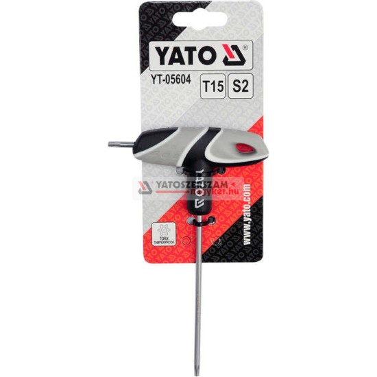 YATO T-kulcs torx T15 / 130 mm S2