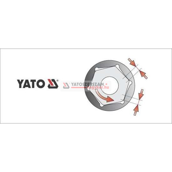 YATO Hosszú dugókulcs 3/8" 7 mm