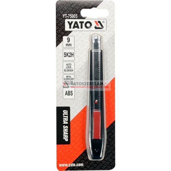 YATO Törhető pengés kés extra éles 9 mm, ULTRA SHARP SK2H