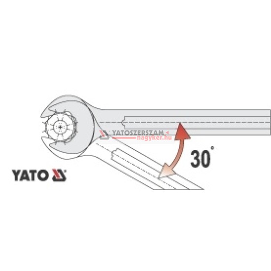 YATO Csillag-villáskulcs készlet 17 részes 8-32 mm CrV 