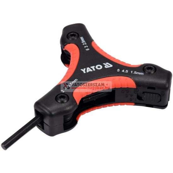 YATO Összecsukható imbuszkulcs és Torx kulcs készlet 26 részes CrV