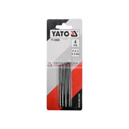 YATO Bőrlyukasztó készlet 4 részes 2-5 mm