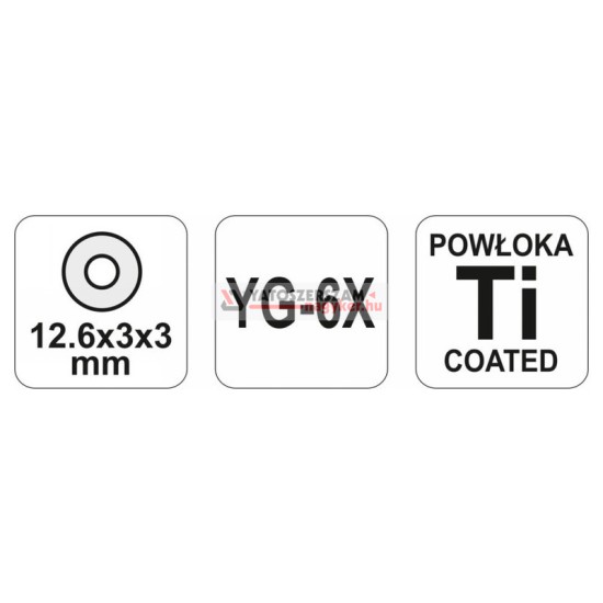 YATO Csempevágó kerék 12,6 x 3 x 3 mm (YT-3703 csempevágóhoz)