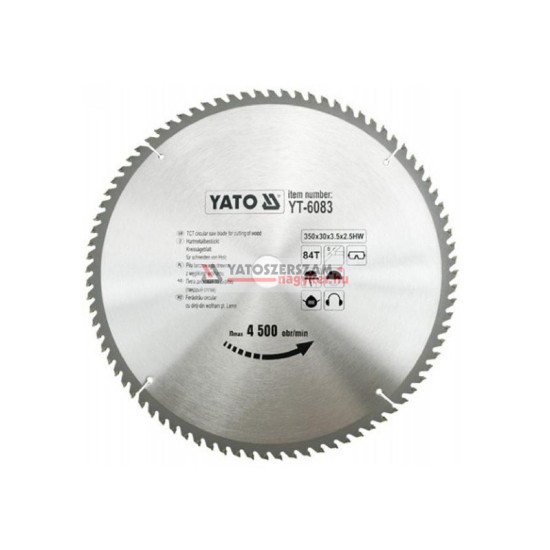 YATO Fűrésztárcsa fához 350 x 30 x 2,5 mm / 84T