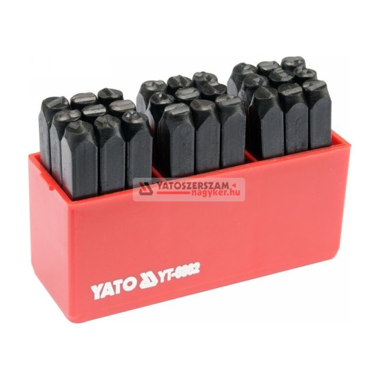 YATO Betűbeütő készlet 6mm 27 részes