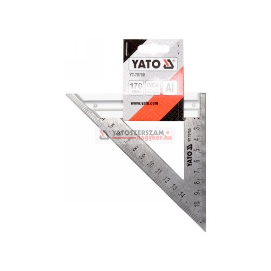 YATO Derékszög vonalzó 170 mm inox