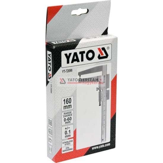 YATO Tolómérő 160/0,1 mm (féktárcsákhoz)
