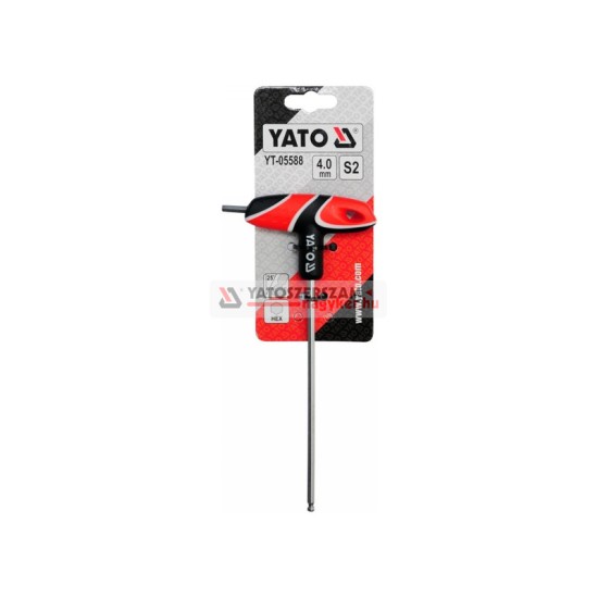 YATO Gömbfejű imbusz T-kulcs 4,0 mm / 13 x 140 mm S2
