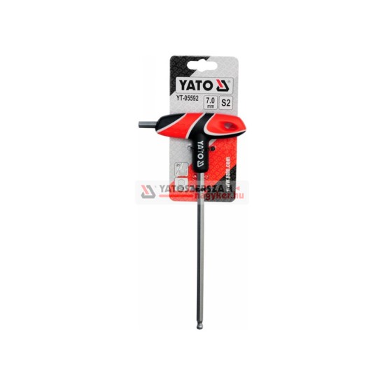 YATO Gömbfejű imbusz T-kulcs 7,0 mm / 17 x 170 mm S2