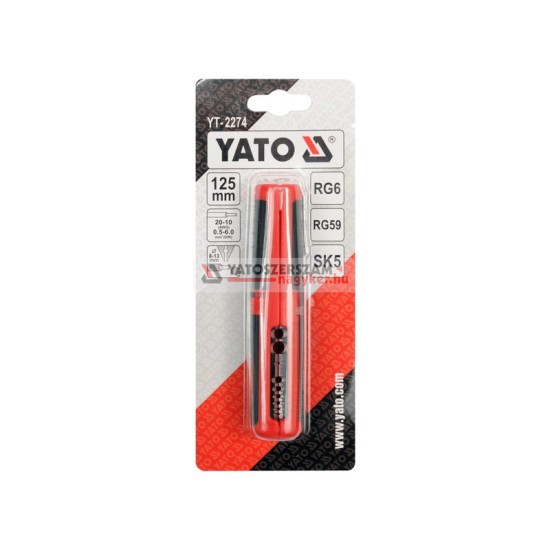 YATO Blankoló fogó 125 mm (0,5-6,0 mm2)
