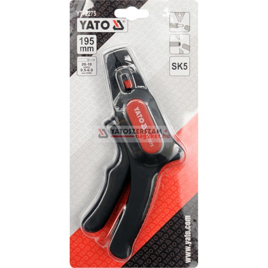 YATO Automata blankoló fogó 0,5 - 6,0 mm2 195 mm