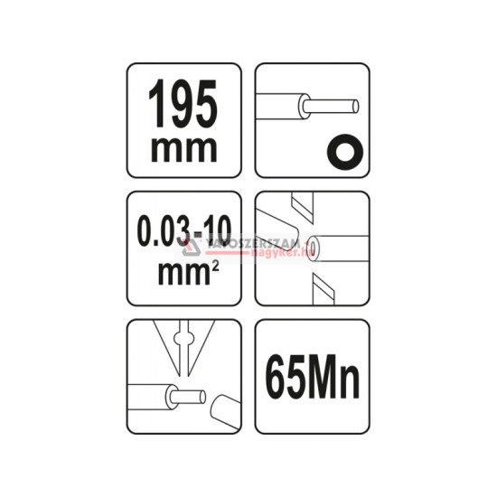 YATO Automata blankoló fogó 0,03 - 10,0 mm2 195 mm