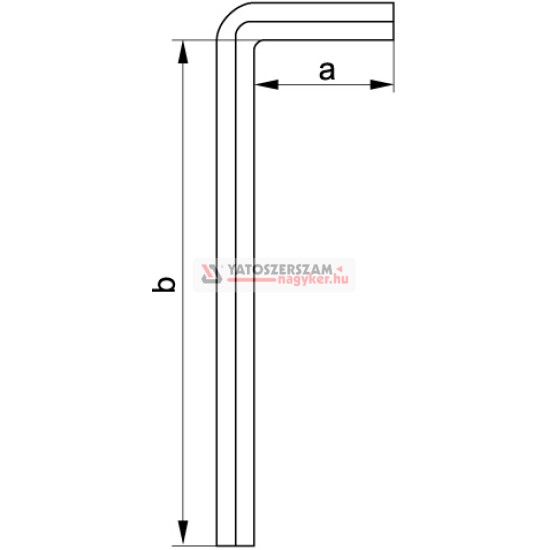 Imbuszkulcs készlet 12 részes 1/16"-3/8" CrV YATO