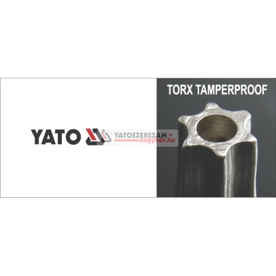 Torx kulcs készlet 9 részes T10-T50 CrV YATO
