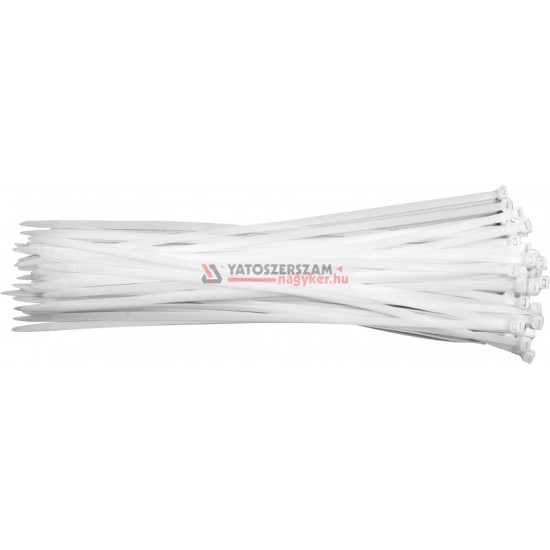 YATO Kábelkötegelő fehér 500 x 7,6 mm (50 db/cs)