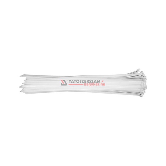 YATO Kábelkötegelő fehér 760 x 12,6 mm (50 db/cs)