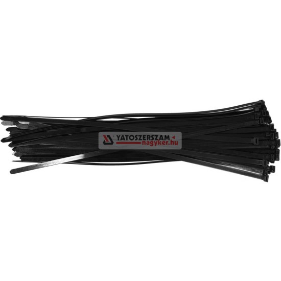 YATO Kábelkötegelő fekete 350 x 7,6 mm (50 db/cs)