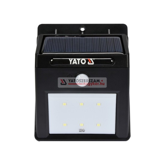 YATO Napelemes fali LED lámpa mozgásérzékelős