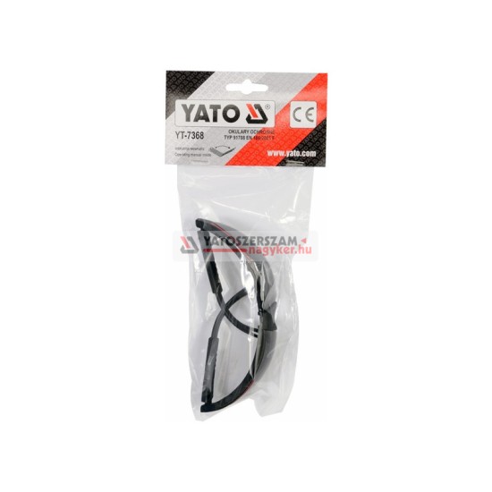 YATO Védőszemüveg füstszínű állítható szárral