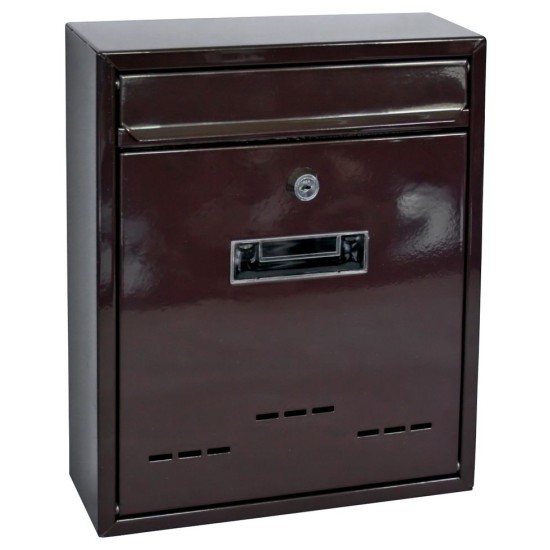Postaláda FLATBLOCK, 26 x 9 x 31 cm, barna