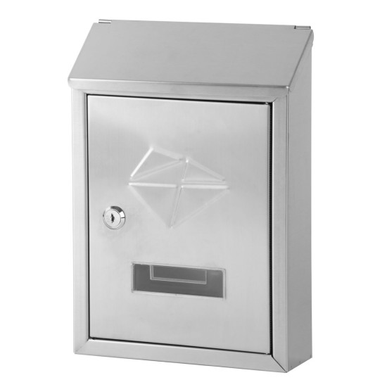 Postaláda GL-06S, rozsdamentes acél, 30,5 x 7 x 21,5 cm