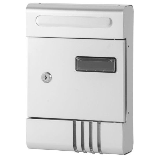 Postaláda GL-17AL, eloxált alumínium, 29 x 20,5 x 6,5 cm, ezüst