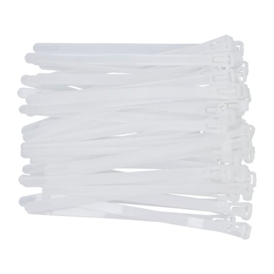 YATO Kioldható kábelkötegelő 7,6 x 150 mm fehér (100 db/cs)