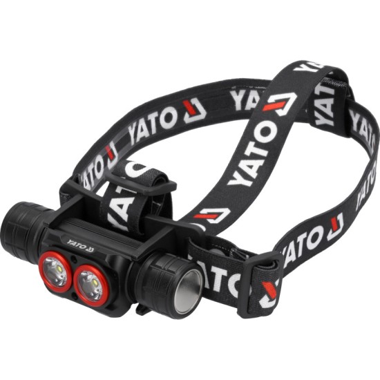 YATO Akkus LED fejlámpa, 3000LM