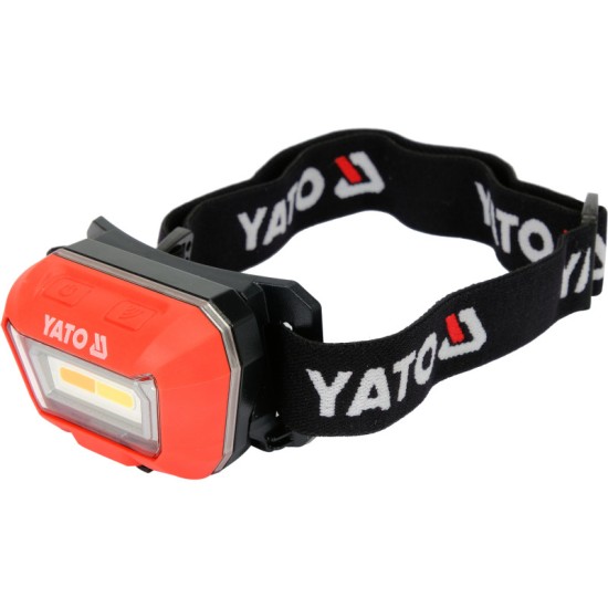 YATO Akkus LED fejlámpa 160 lumen , színváltoztatós