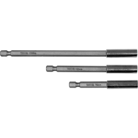 YATO Bithegy-tartó készlet 3 részes 1/4" YATO Bithegy-tartó készlet 3 részes 1/4"