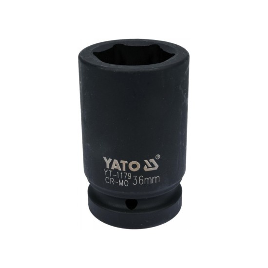 YATO Gépi hosszú dugókulcs 1" 36 mm CrMo YATO Gépi hosszú dugókulcs 1" 36 mm CrMo