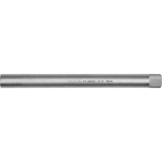 YATO Gyertyakulcs extra hosszú 3/8" 16 mm / 250 mm mágneses CrV