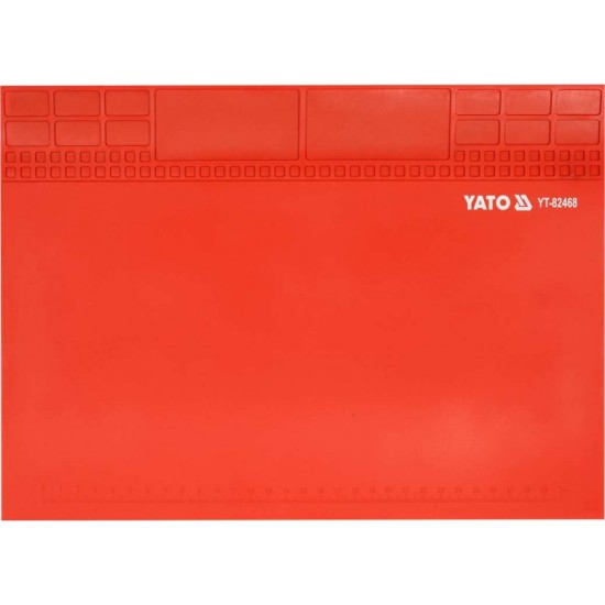 YATO Hőálló szilikon forrasztó alátét 250x350 mm mágneses
