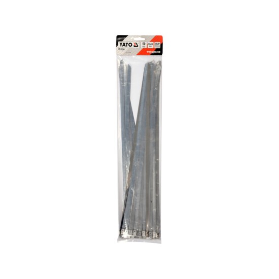 YATO Kábelkötegelő Inox 450 x 8,0 mm (50 db/cs)