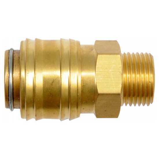 YATO Pneumatikus gyorscsatlakozó 3/8" x 1/4" sárgaréz YATO Pneumatikus gyorscsatlakozó 3/8" x 1/4" sárgaréz