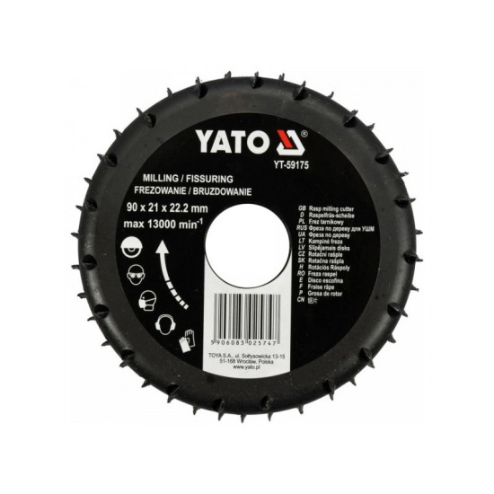 YATO Ráspolykorong 90 x 21 x 22,2 mm YATO Ráspolykorong 90 x 21 x 22,2 mm