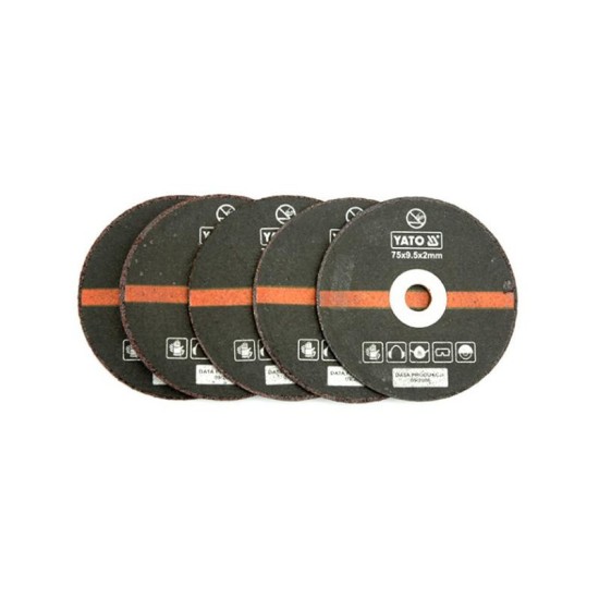 YATO Vágókorong fémre 75 x 9,5 x 2,0 mm YT-0993-hoz (5 db/cs)