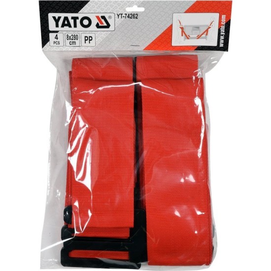 YATO Bútorszállító heveder készlet 4 részes 80 x 2800 mm