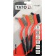YATO Drótkefe készlet 3 részes 180 mm műanyag nyéllel