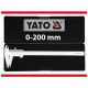 YATO Tolómérő 0-200mm/±0,02mm