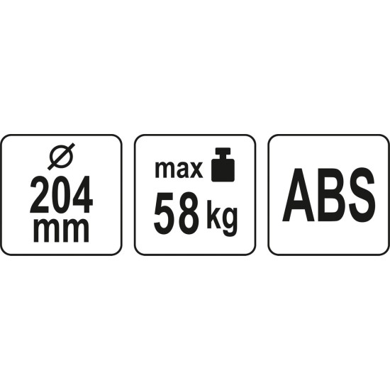 YATO Vákuumos tapadókorong 204 mm 58 kg